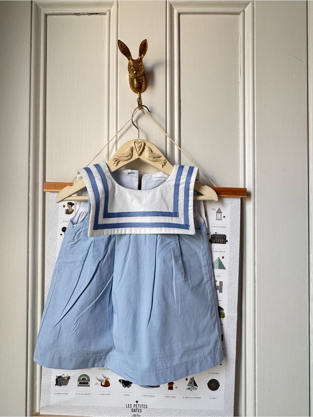 Bunny Lou carolina blue sailor dress